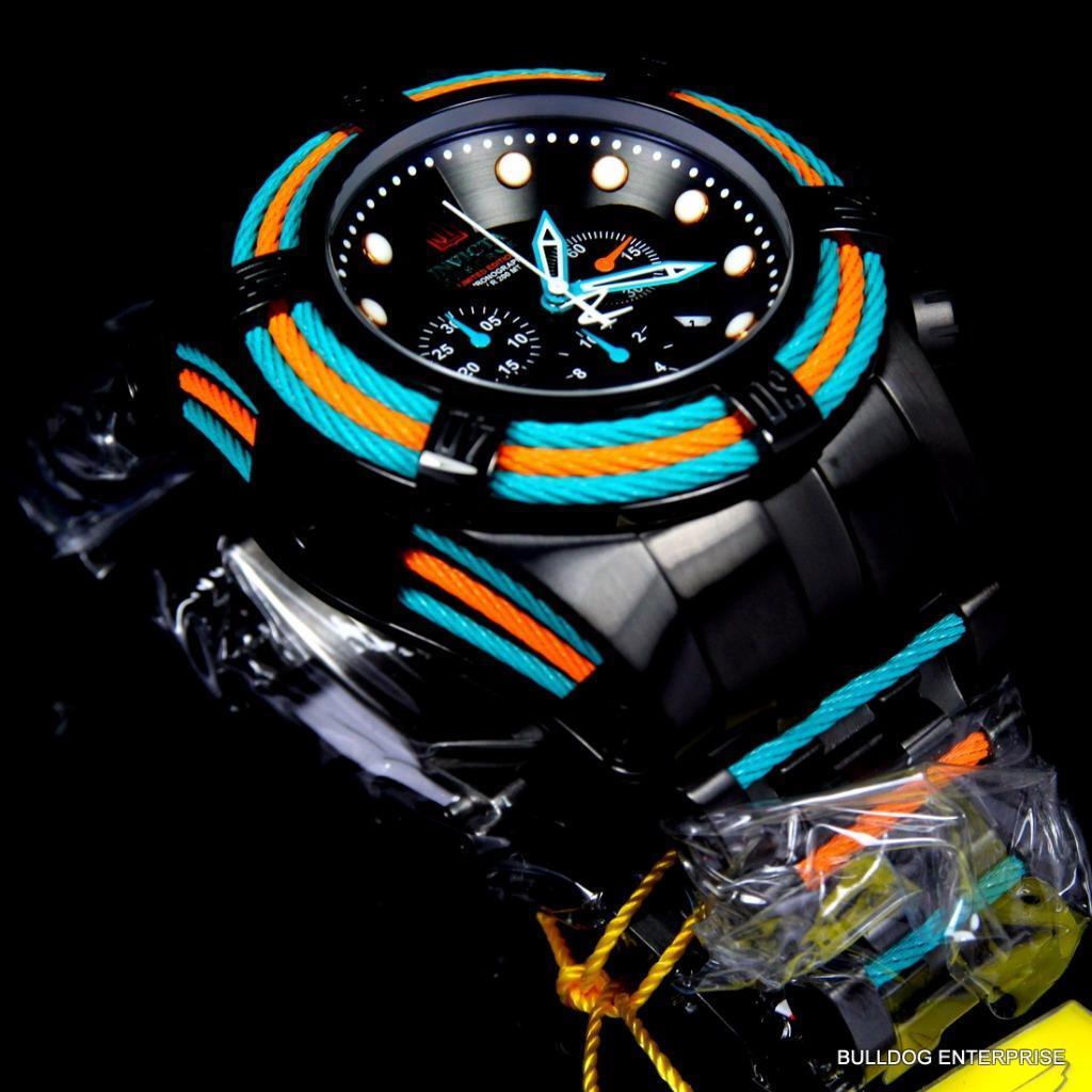 Invicta Reserve Jason Taylor JT Bolt Zeus Tri Cable Swiss Black Miami Watch New