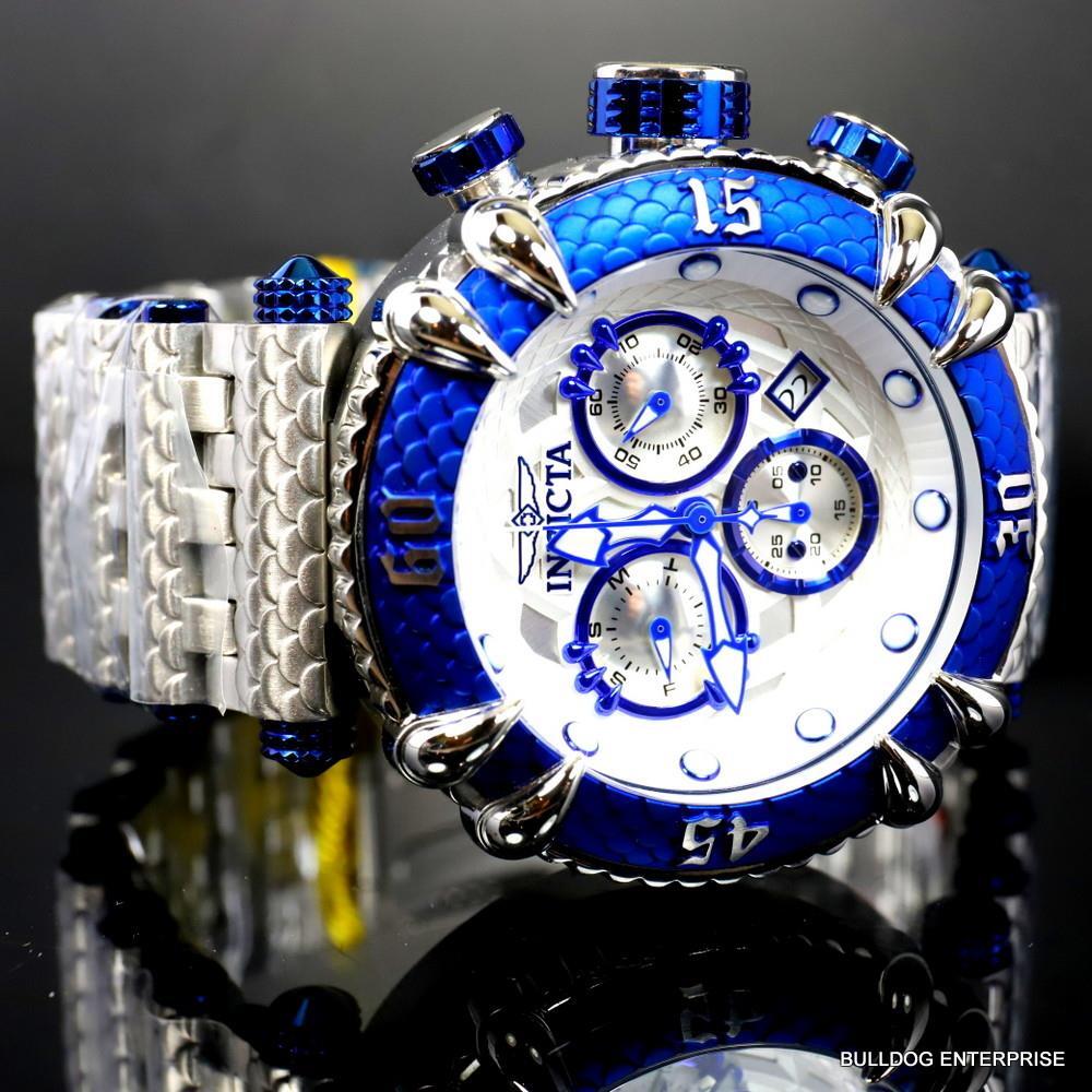 Invicta Subaqua Talon Chronograph Stainlesss Steel 52mm Swiss Mvt Blue Watch New