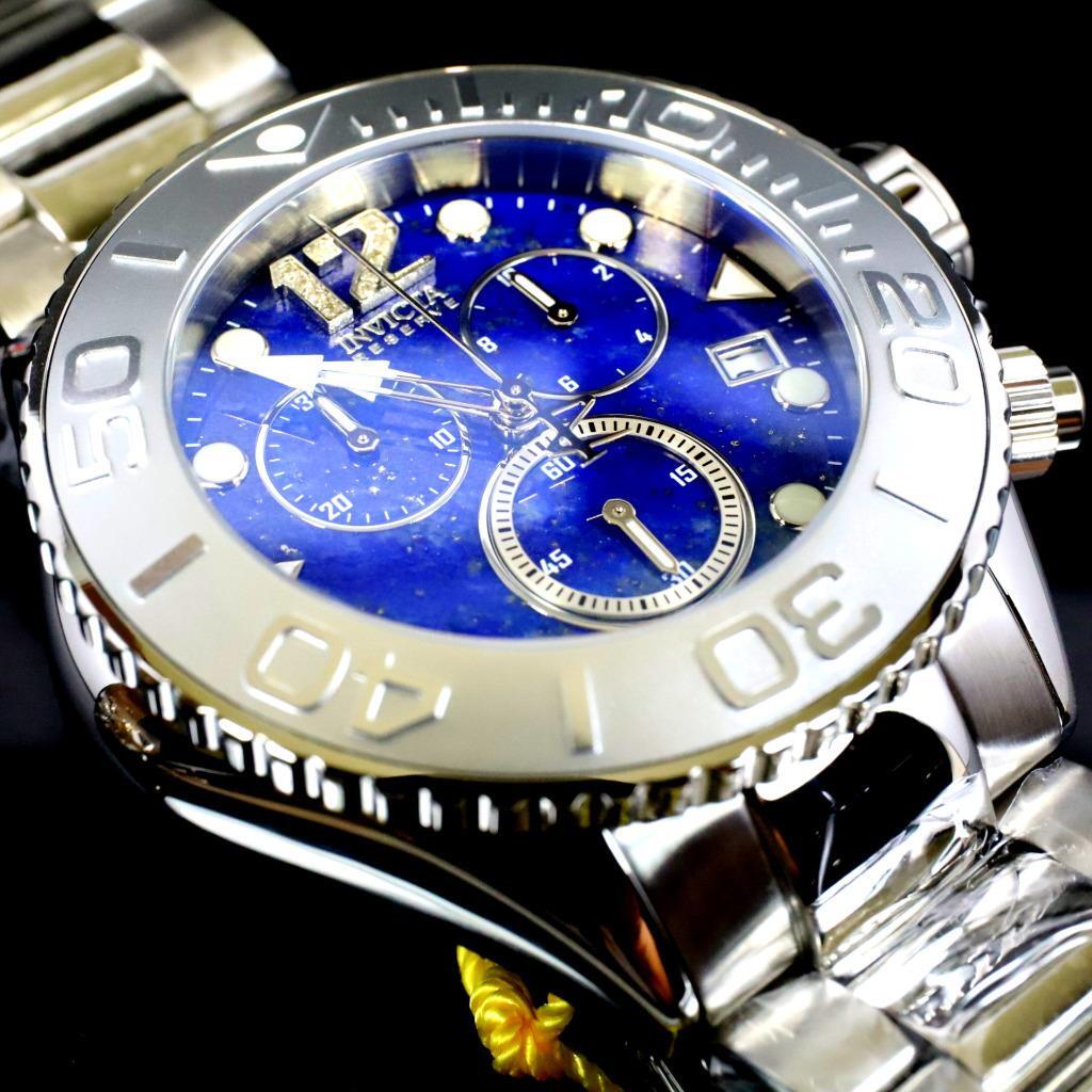 Invicta Masterpiece Reserve Grand Diver Blue Lapis Lazuli Steel Swiss ETA Watch