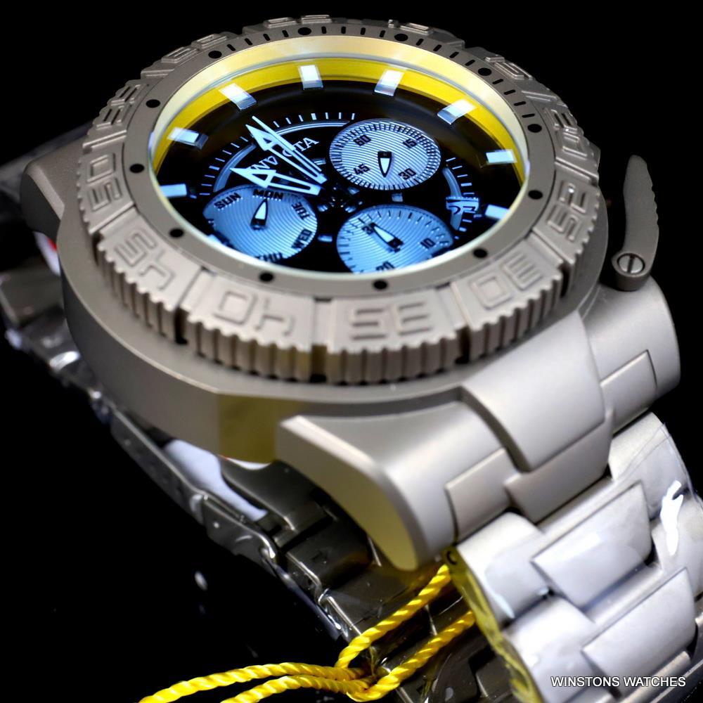 Invicta Coalition Forces Tinted Crystal Titanium 52mm Ronda Z60 Watch New