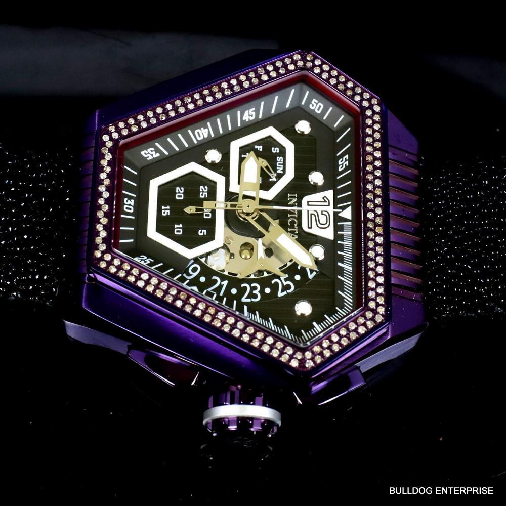 Invicta Speedway .76 CTW Diamond Triangular Stingray Chrono Swiss Mvt Watch New