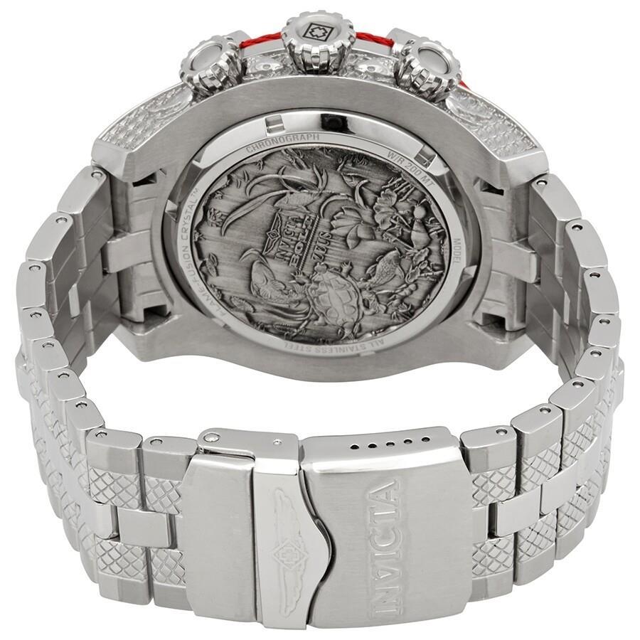 Invicta Bolt Tri Cable Red Blue Koi 54mm Stainless Steel Chronograph Watch New
