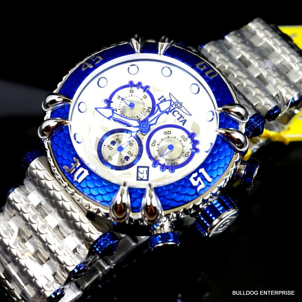 Invicta Subaqua Talon Chronograph Stainlesss Steel 52mm Swiss Mvt Blue Watch New