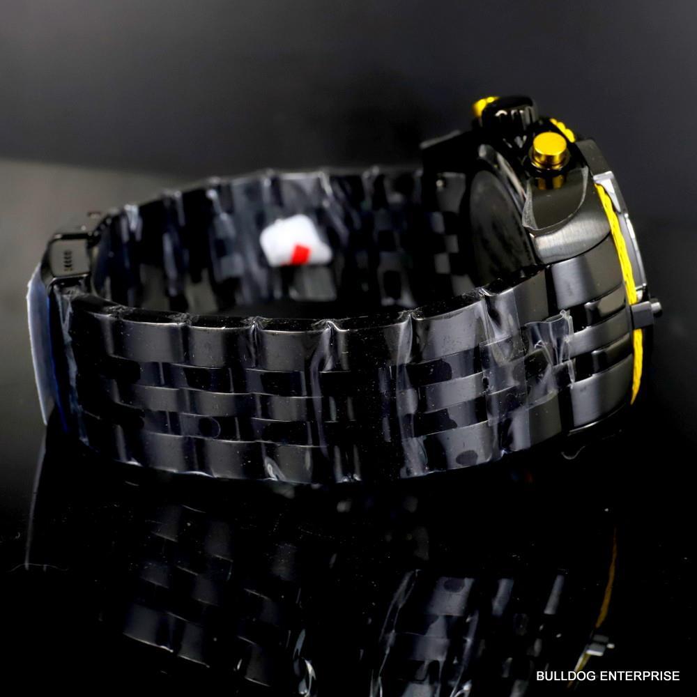 Invicta Romero Britto Modern Art Skull 47mm Black Stainless Steel Watch New