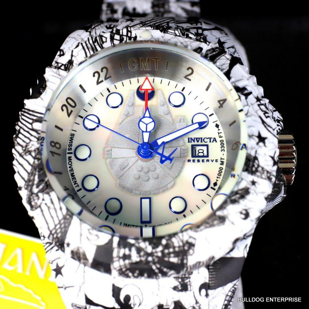 Invicta Reserve Star Wars Hydromax Rebel Alliance Swiss Mvt White Watch 52mm New