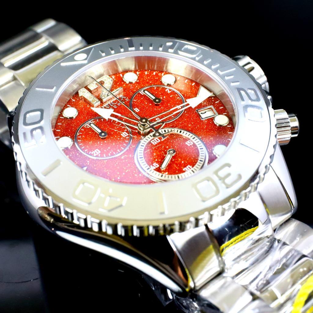 Invicta Masterpiece Reserve Grand Diver Brown Sand Stone Diamond Swiss ETA Watch