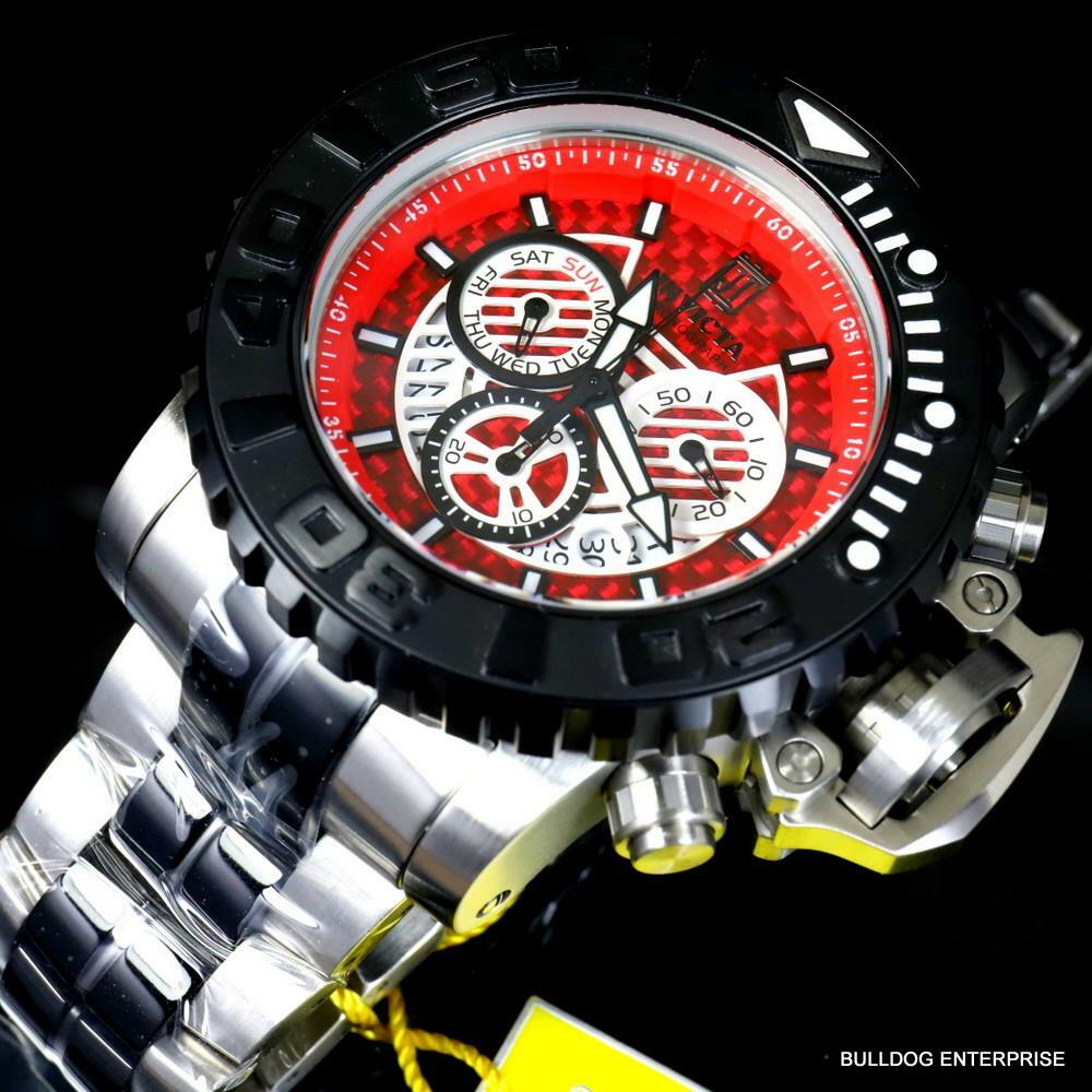 Invicta JT Sea Hunter Gen II Steel Red Glass Fiber Swiss Mvt 58mm Watch New