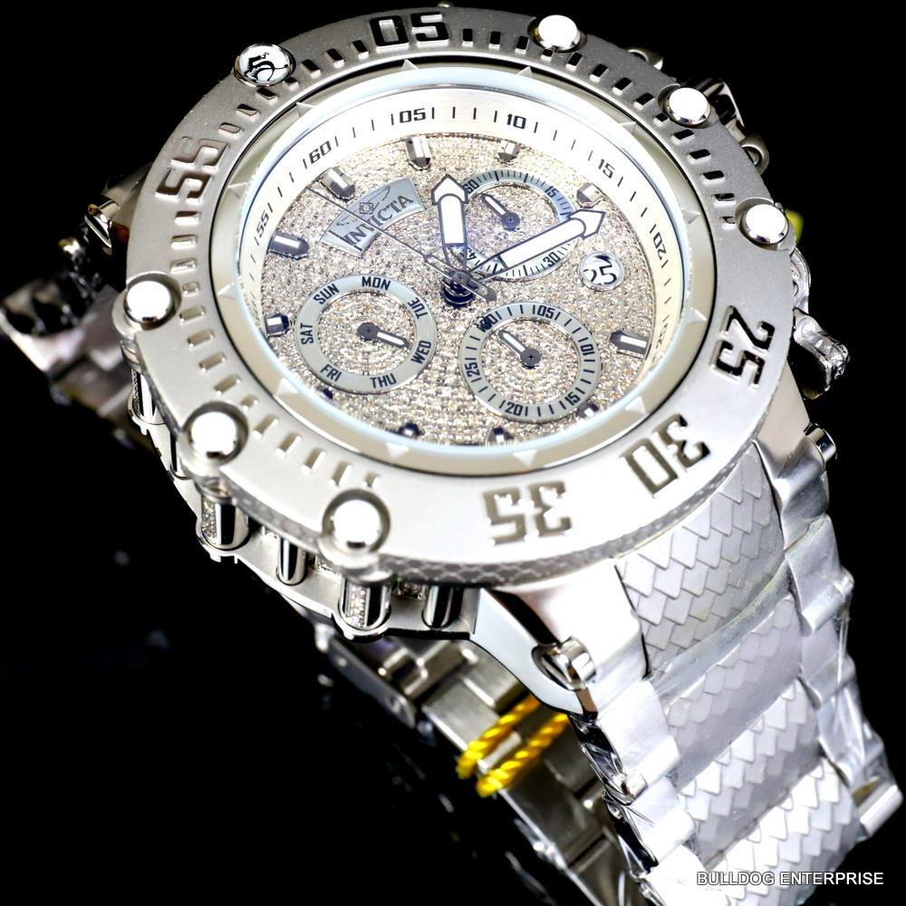 Invicta Subaqua Noma VII 1.57CTW Diamond Swiss Stainless Steel 52mm Watch New