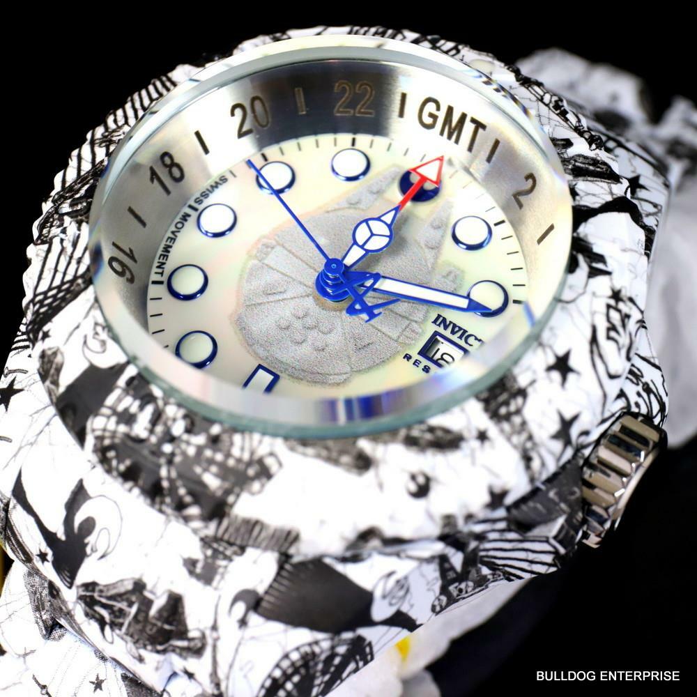 Invicta Reserve Star Wars Hydromax Rebel Alliance Swiss Mvt White Watch 52mm New