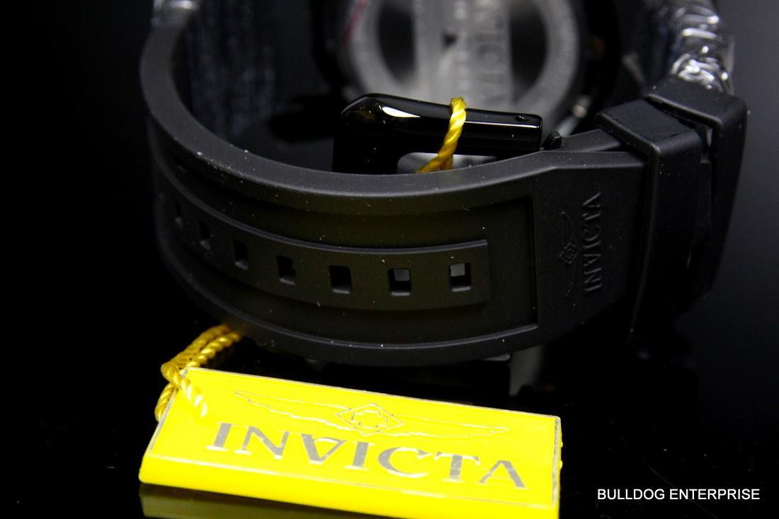 Invicta Pro Diver Scuba Black Chronograph Rubber Black Combat Watch New
