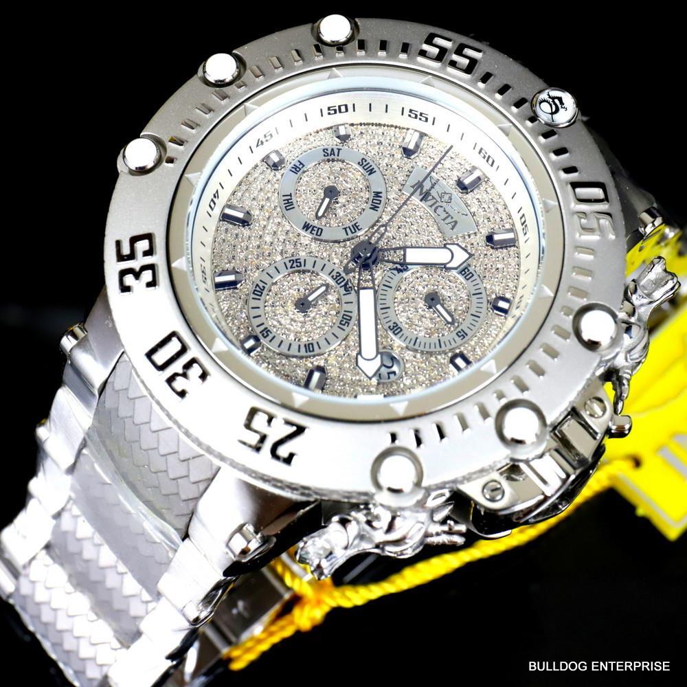 Invicta Subaqua Noma VII 1.57CTW Diamond Swiss Stainless Steel 52mm Watch New