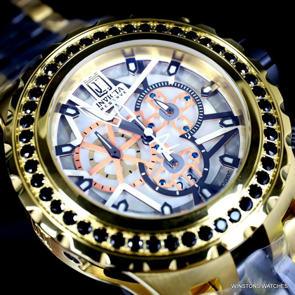 Invicta  Reserve JT Subaqua Specialty 5CTW Spinel Gold Plated 52mm Watch New