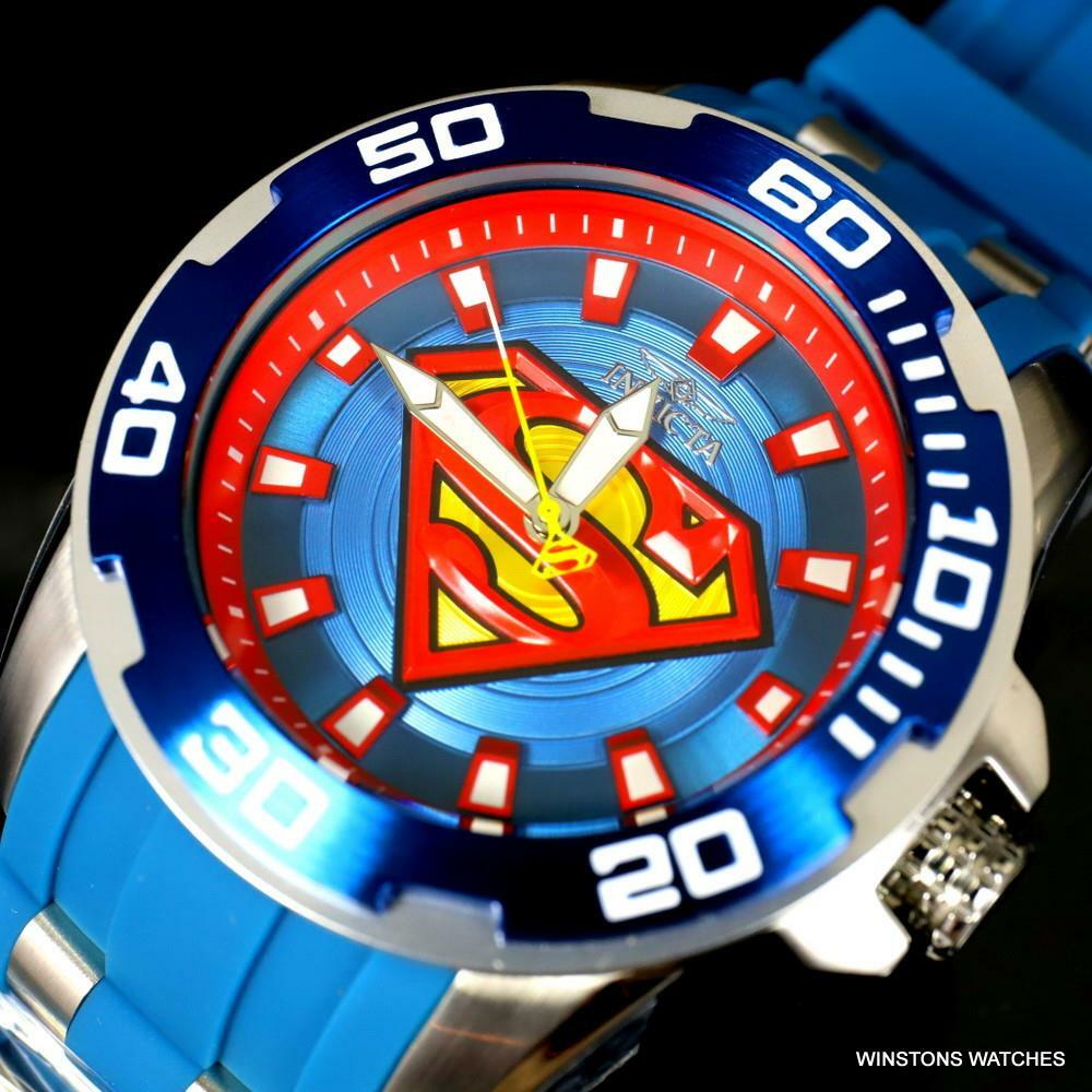 Invicta DC Comics Superman Pro Diver Scuba Blue 50mm Limited Edition Watch New