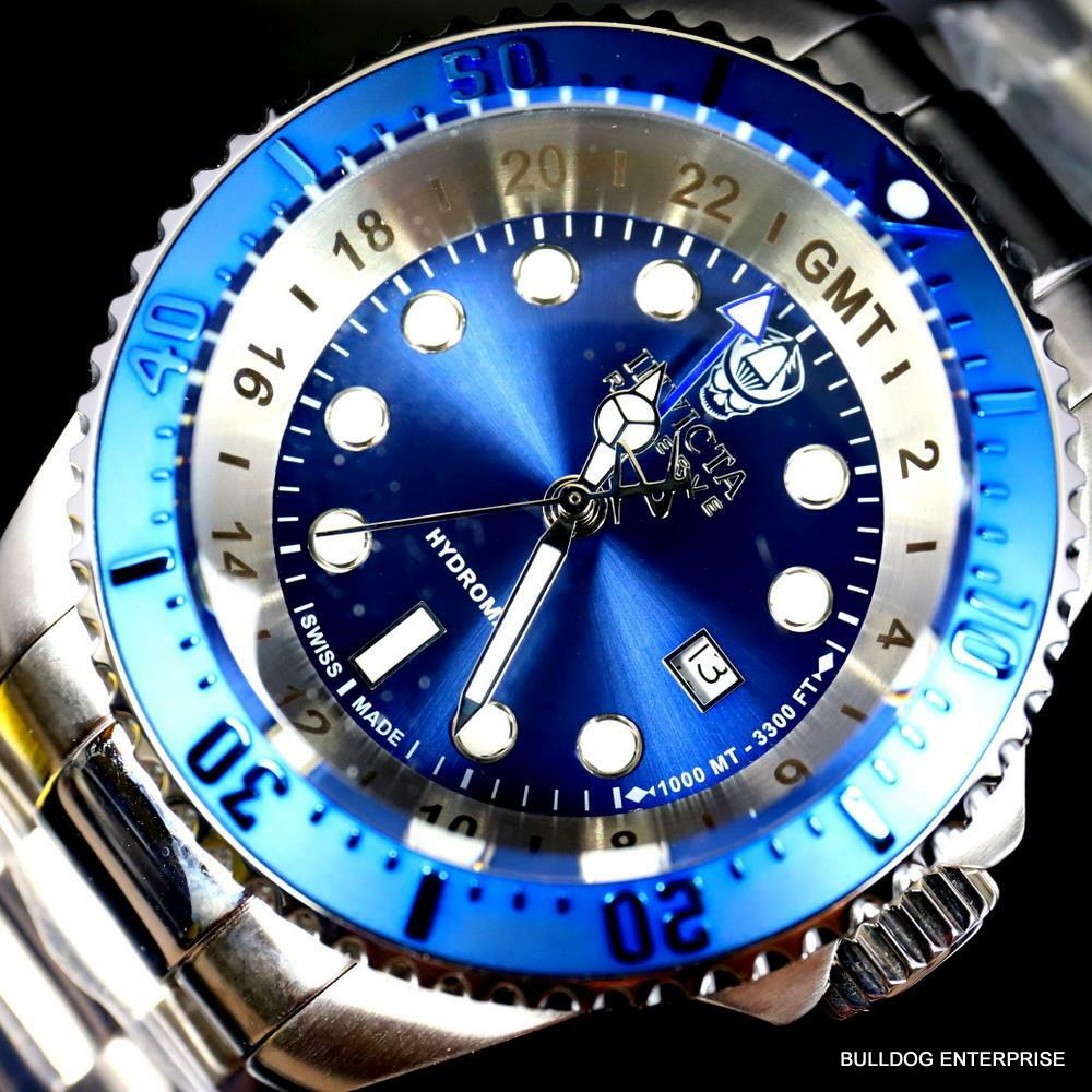 Invicta Reserve Hydromax Swiss Made Gold Tone Stainless Steel Watch 52mm New