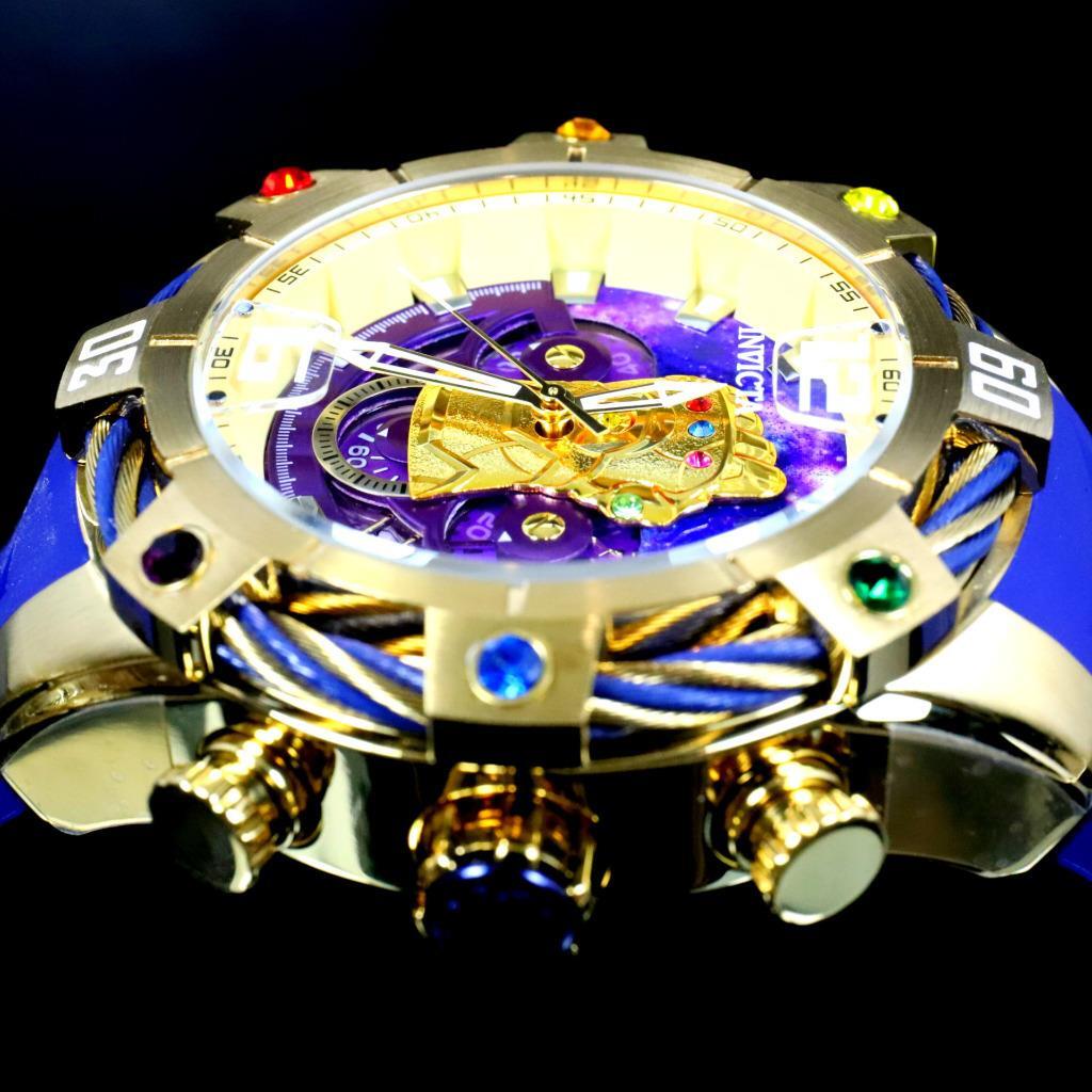 Invicta Marvel Thanos Infinity Gauntlet Chronograph 52mm Crystal Watch New