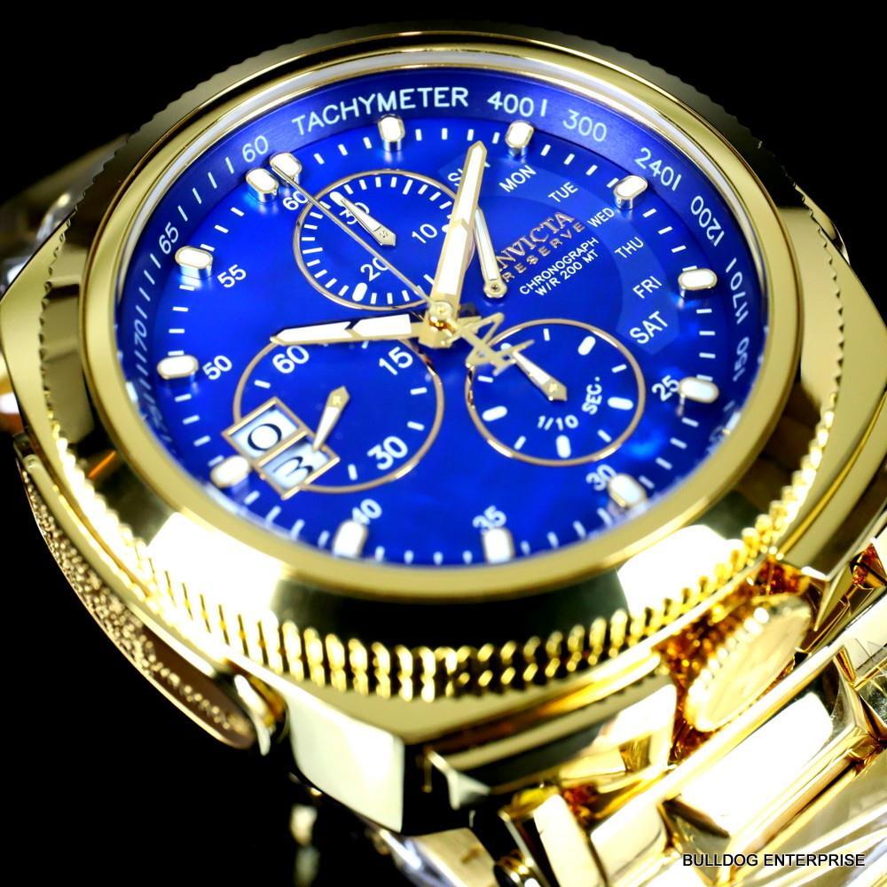 Invicta Reserve Russian Diver Excursion 15th Anniversary Gold Plated Watch New