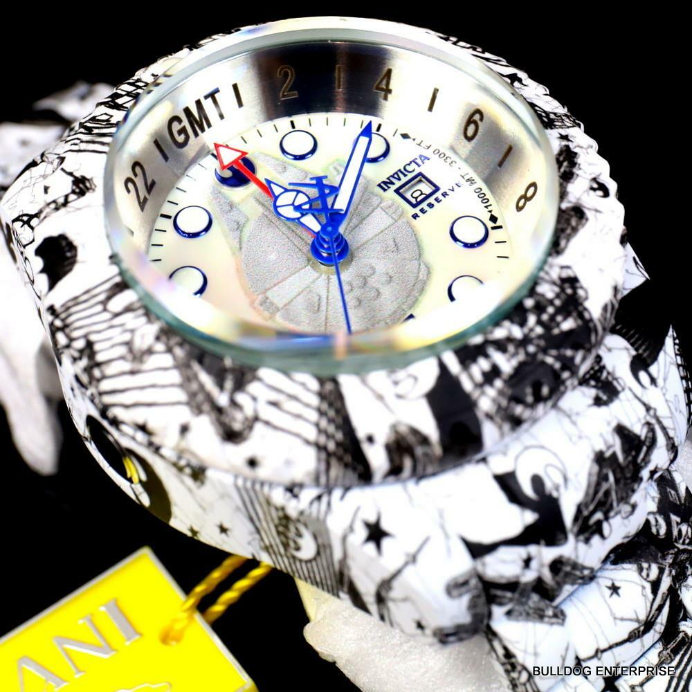 Invicta Reserve Star Wars Hydromax Rebel Alliance Swiss Mvt White Watch 52mm New