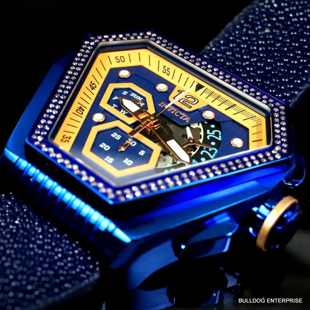 Invicta Speedway .76 CTW Diamond Triangular Stingray Chrono Swiss Mvt Watch New