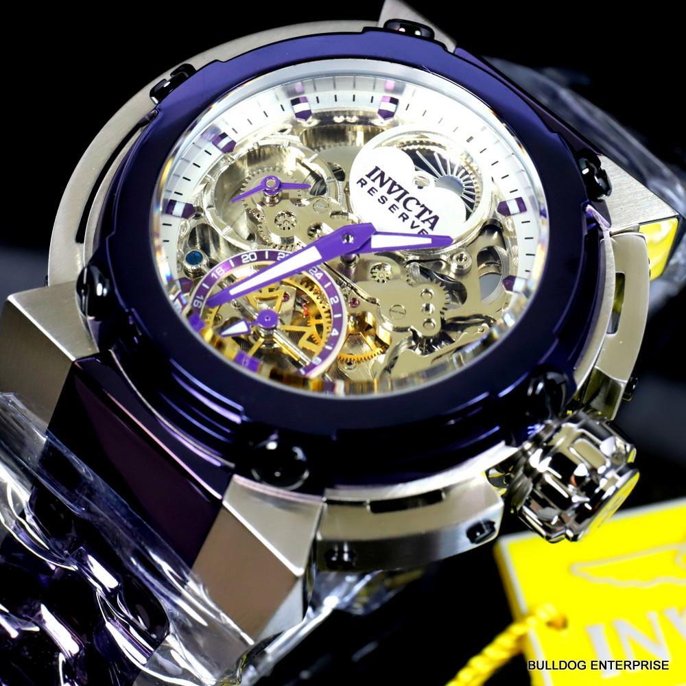 Invicta Reserve X-Wing  Automatic Day/Night Moon Phase Skeletonized Watch New