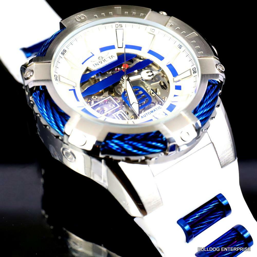Invicta Star Wars R2D2 Bolt Automatic 50mm Limited Edition White Watch New