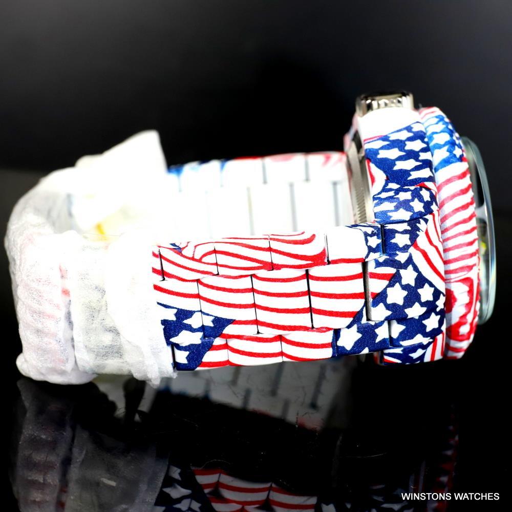 Invicta Reserve Hydromax Hydroplated USA Flag Stars Stripes 52mm Swiss Watch New