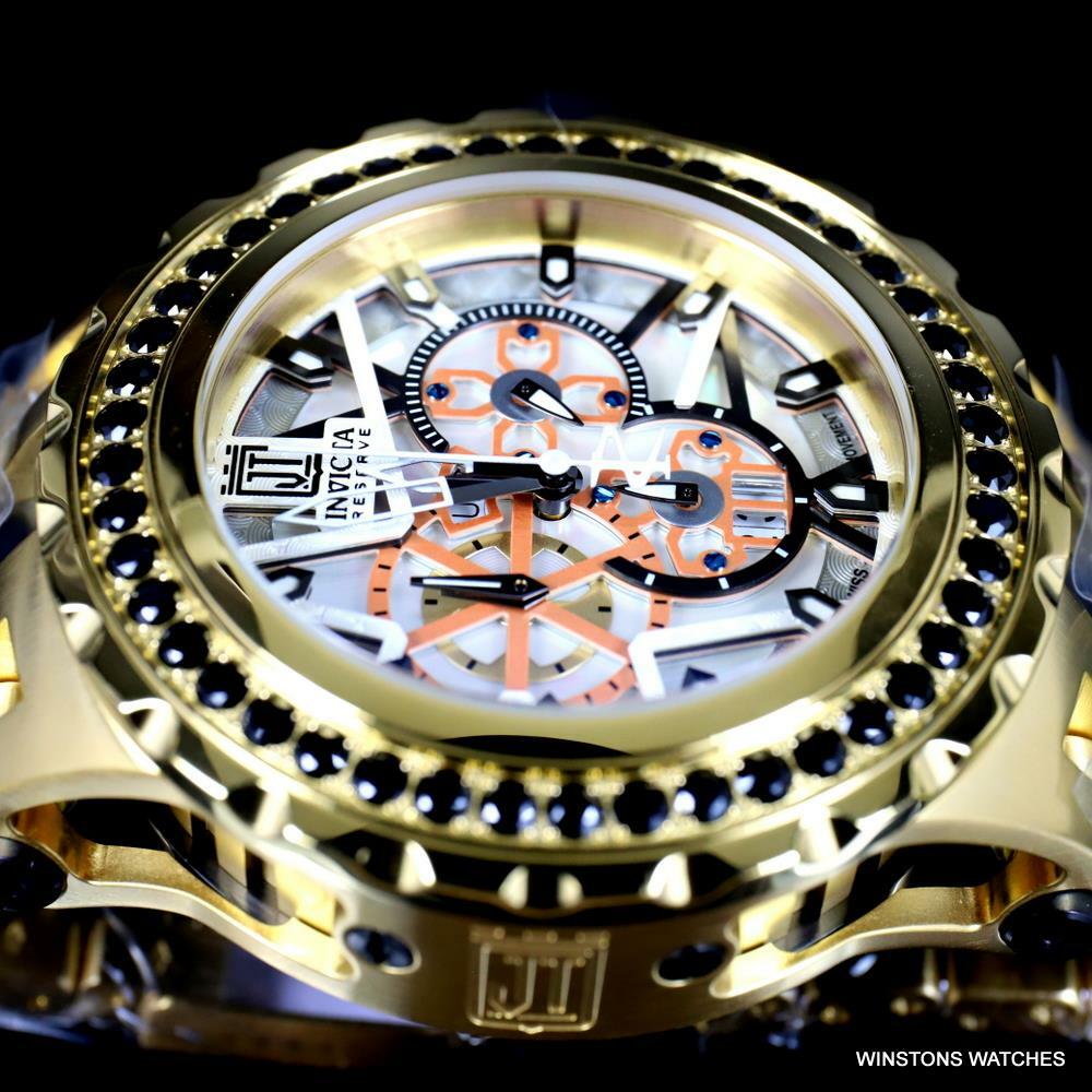 Invicta  Reserve JT Subaqua Specialty 5CTW Spinel Gold Plated 52mm Watch New