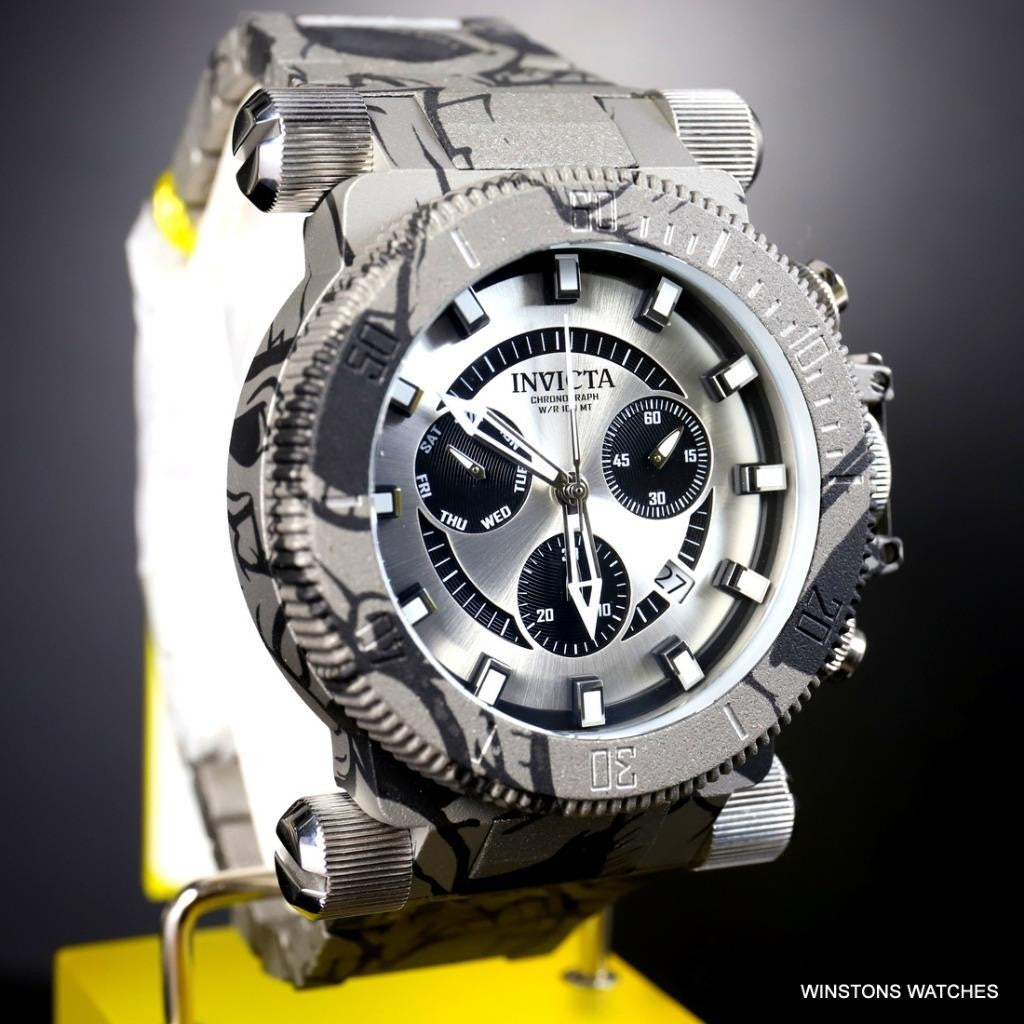 Invicta Coalition Forces Hydroplated Graffiti Steel Chronograph 51mm Watch New