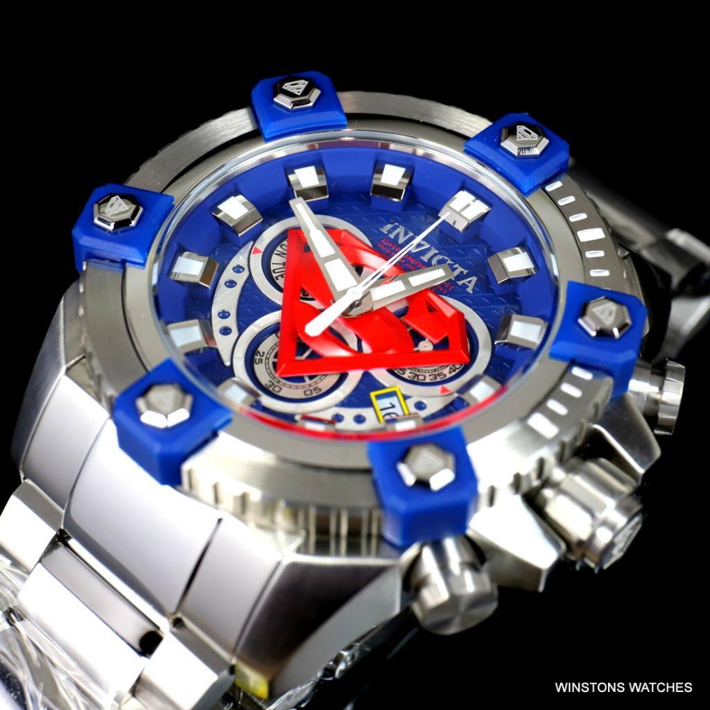 Invicta DC Comics Superman Grand Octane Arsenal 63mm Steel Swiss Mvt Watch New
