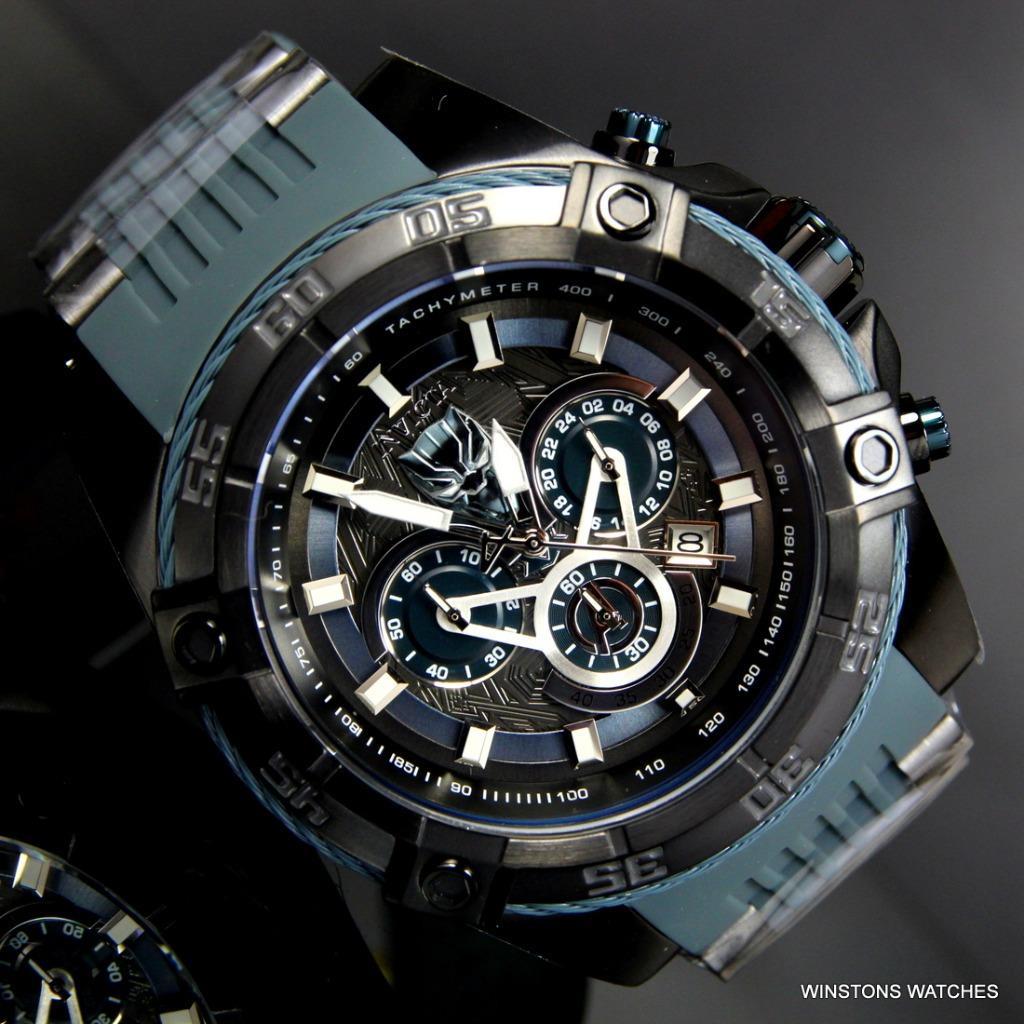 Invicta Marvel Black Panther Bolt Viper 52mm Chronograph Limited Edtn Watch New