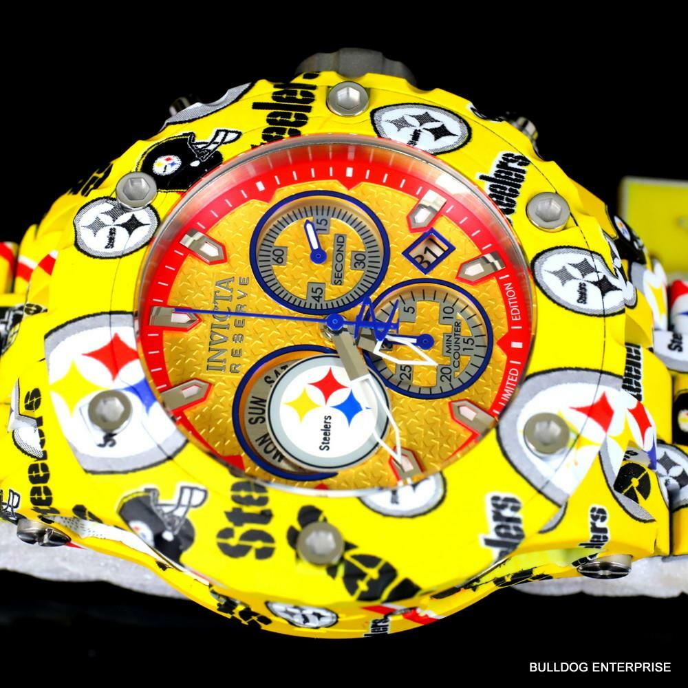 Invicta NFL Reserve Subaqua Specialty Pittsburgh Steelers Hydroplated Watch New