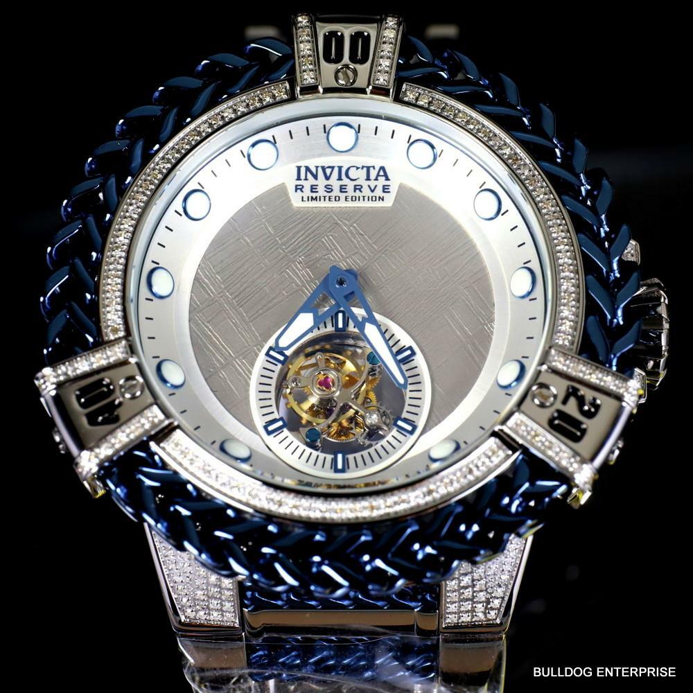 Invicta Reserve Bolt Hercules Meteorite 1.26 CTW Diamond Tourbillon Watch New