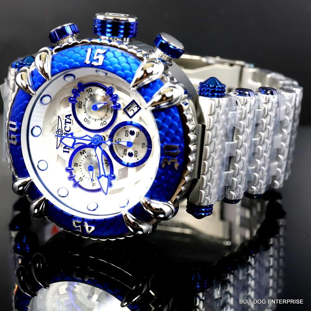 Invicta Subaqua Talon Chronograph Stainlesss Steel 52mm Swiss Mvt Blue Watch New