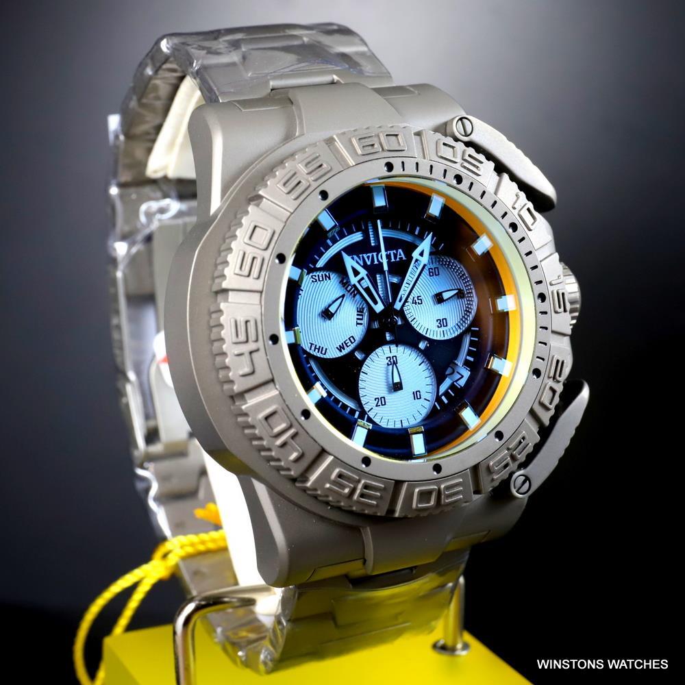 Invicta Coalition Forces Tinted Crystal Titanium 52mm Ronda Z60 Watch New
