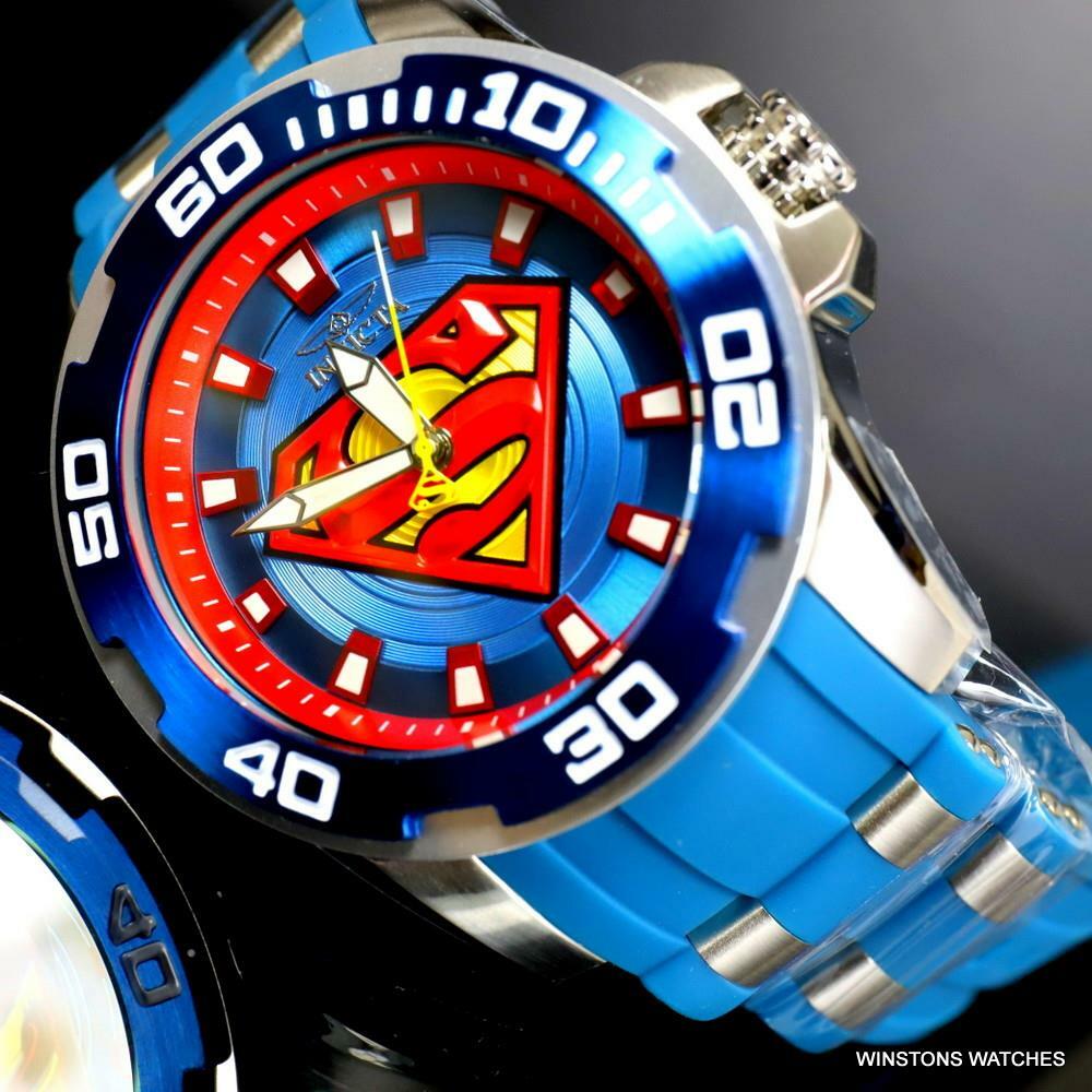 Invicta DC Comics Superman Pro Diver Scuba Blue 50mm Limited Edition Watch New