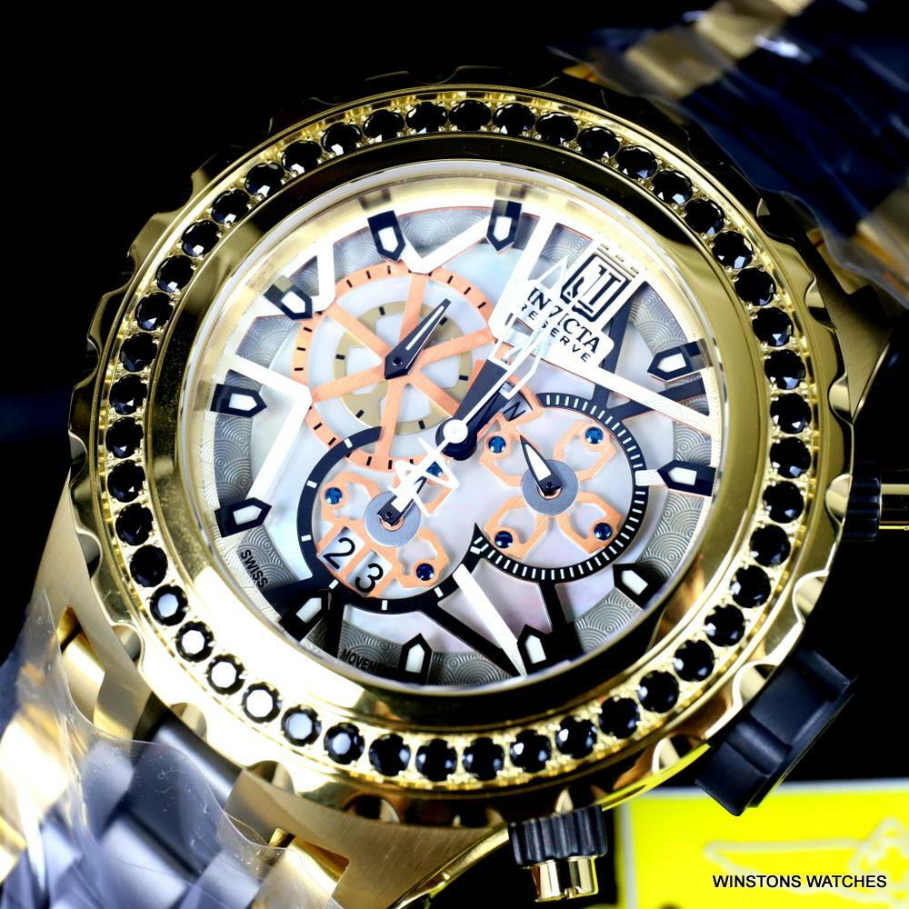 Invicta  Reserve JT Subaqua Specialty 5CTW Spinel Gold Plated 52mm Watch New