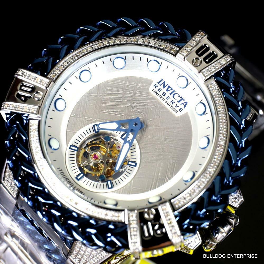 Invicta Reserve Bolt Hercules Meteorite 1.26 CTW Diamond Tourbillon Watch New