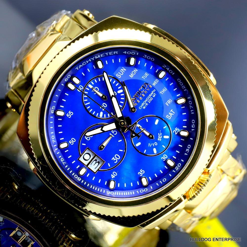 Invicta Reserve Russian Diver Excursion 15th Anniversary Gold Plated Watch New