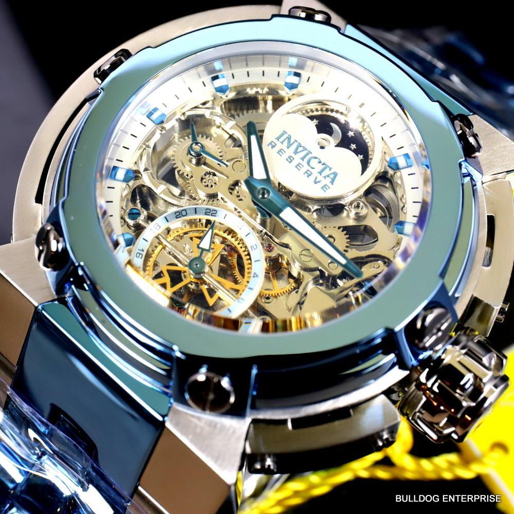 Invicta Reserve X-Wing  Automatic Day/Night Moon Phase Skeletonized Watch New
