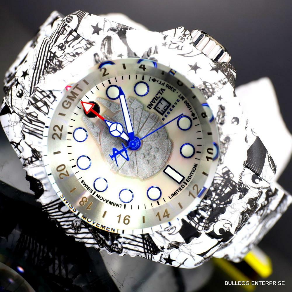Invicta Reserve Star Wars Hydromax Rebel Alliance Swiss Mvt White Watch 52mm New