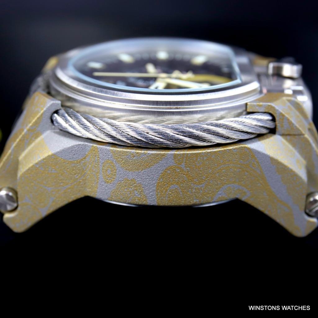 Invicta Reserve Bolt Zeus Magnum Hydroplated 52mm Rubber Swiss Mvt Watch New