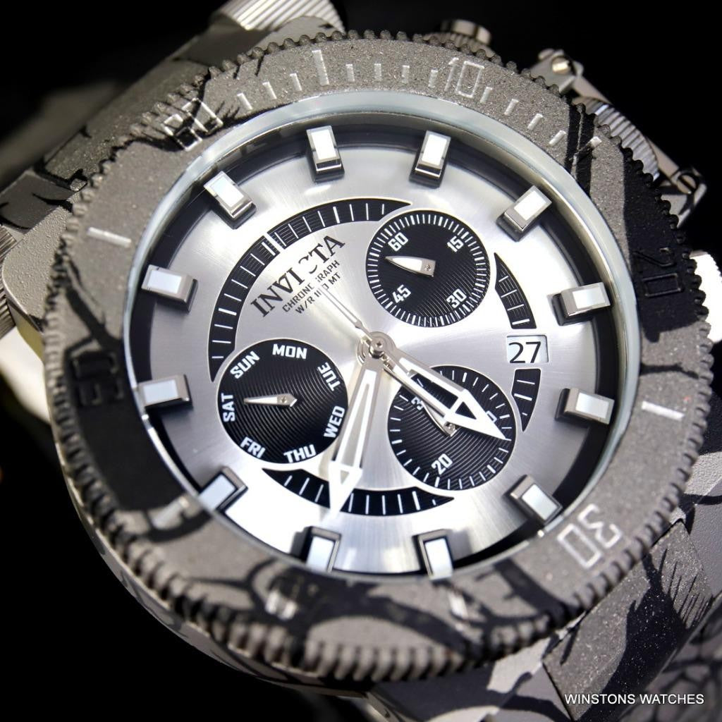 Invicta Coalition Forces Hydroplated Graffiti Steel Chronograph 51mm Watch New