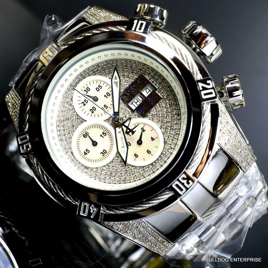 Invicta Reserve Bolt Zeus 1.7CTW Diamond Swiss Auto Sellita SW500 52mm Watch New