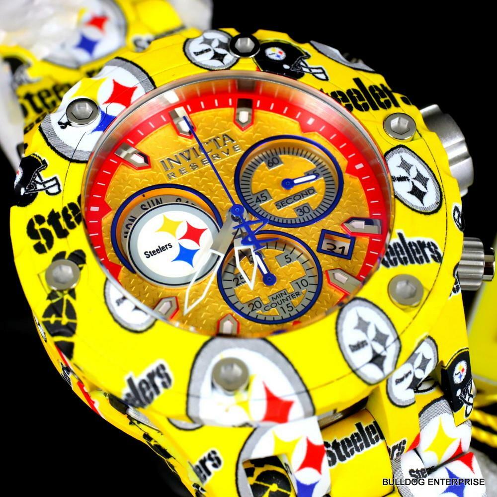 Invicta NFL Reserve Subaqua Specialty Pittsburgh Steelers Hydroplated Watch New