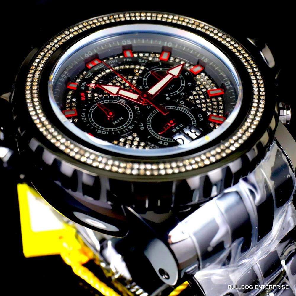 Invicta Sea Hunter Gen II 1.77CTW Diamond Black Label Swiss Mvt 58mm Watch New