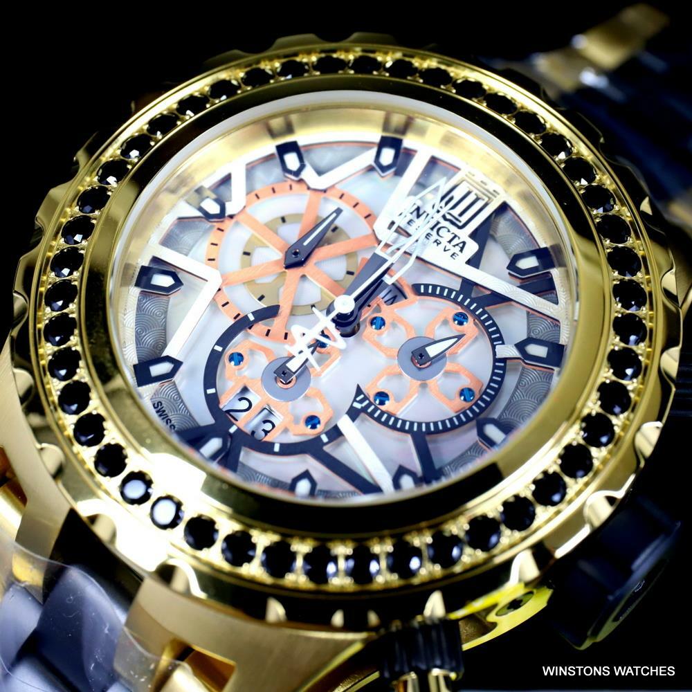 Invicta  Reserve JT Subaqua Specialty 5CTW Spinel Gold Plated 52mm Watch New