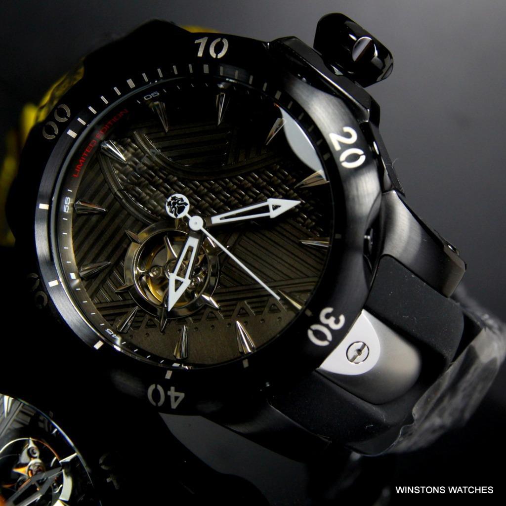 Invicta Marvel Black Panther Venom Automatic Open Heart Ltd Ed 52mm Watch New