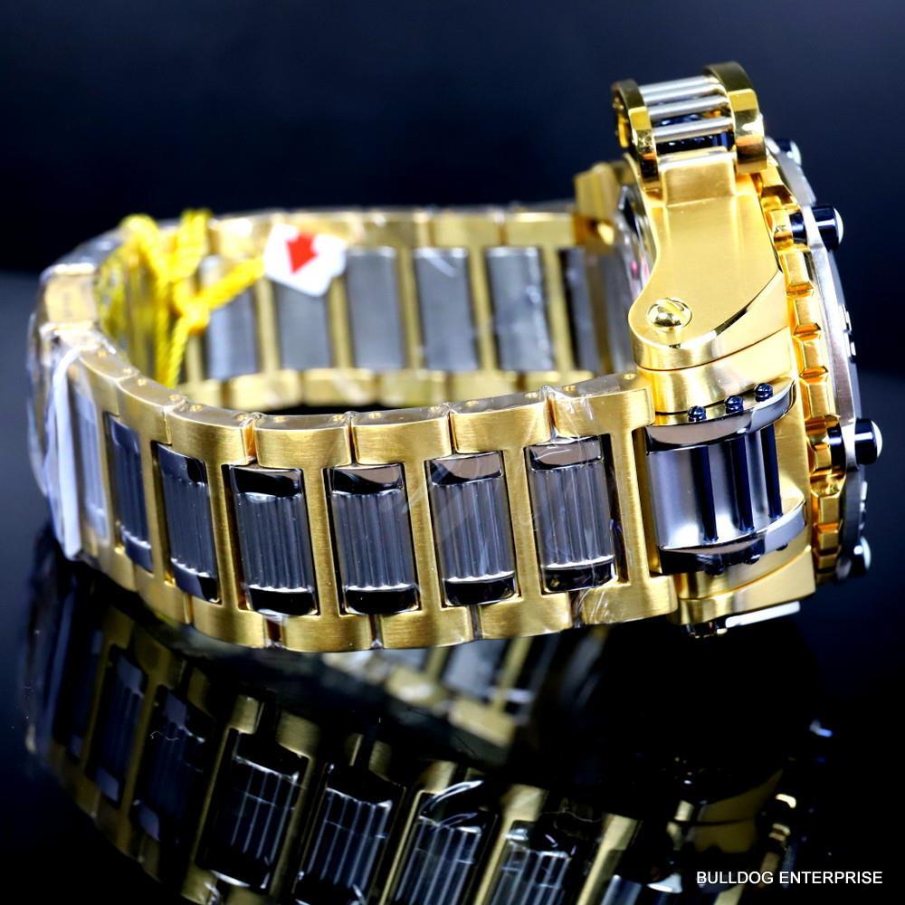 Invicta Reserve Flying Fox Gold 2 Tone Steel Black MOP Automatic 52mm Watch New