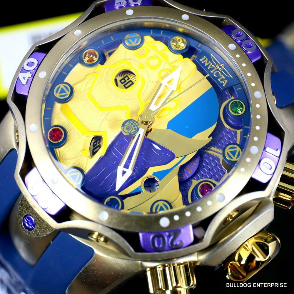 Invicta Marvel Thanos Venom Gen III Infiniti Gauntlet Chronograph 52mm Watch New