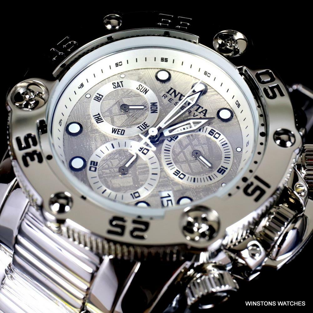 Invicta Reserve Sea Hunter Propeller Meteorite High Polish Swiss 52mm Watch New