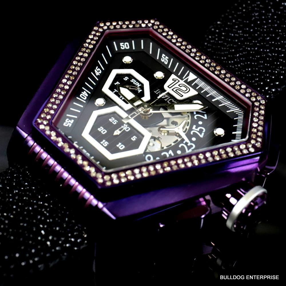 Invicta Speedway .76 CTW Diamond Triangular Stingray Chrono Swiss Mvt Watch New
